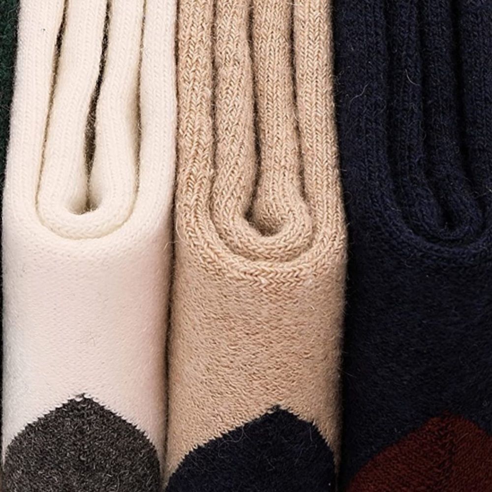 Color Patch Merino Wool Blend Socks - Picture 6 of 6
